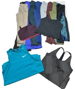 Womens Athletic Lot Medium 4 Tops 9 Leggings 13 Total Pc Nike Underarmour Etc.. - Picture 1 of 11