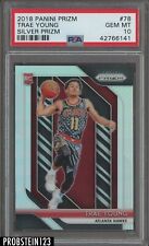 2018-19 Panini Silver Prizm #78 Trae Young Hawks RC Rookie PSA 10 GEM MINT
