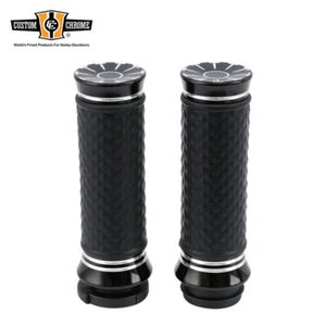 1'' TBW Handlebar Hand Grips Fit For Harley Softail Dyna Sportster Touring 08-up - Bild 1 von 3