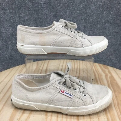 Superga Shoes Mens 6.5 Womens 8 2750 Low Top Sneakers AS001W30 Cream Fabric - Image 1 of 4