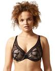 Chantelle True Lace Plunge Spacer Bra Underwired Non Padded Lingerie C11M20