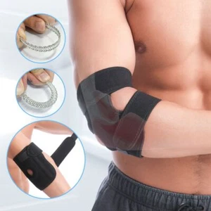 Spring Support Elbow Pads Neoprene Elbow Protection Arm Sleeve Pad Gym Sports - Picture 1 of 9