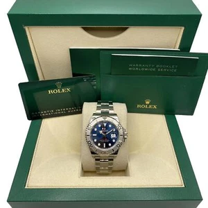 Rolex Yacht-Master 126622 40mm Platinum Steel Blue Dial Automatic Watch B&P - Picture 1 of 9