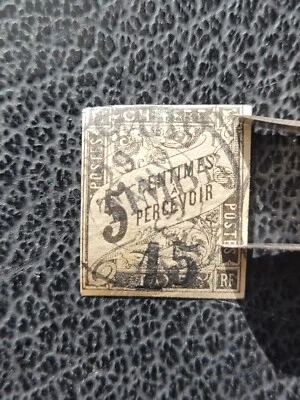 Габон #11 б/у, 1889 15c на 5c черный, Скотт каталог значение $275.00 - Изображение 1 из 2