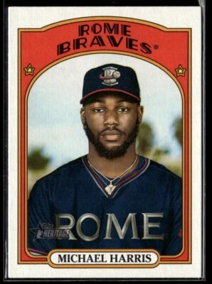 2021 Topps Heritage Michael Harris II #49 TS1 - Image 1 of 2