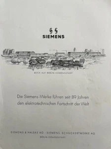 Vintage Print Ad Siemens Company Berlin Germany 1936 - Picture 1 of 2