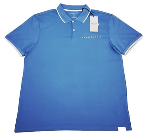 Kenneth Cole Polo Shirt Men's Color Blue Size L (NEW ORIGINAL WITH TAGS) - Picture 1 of 2