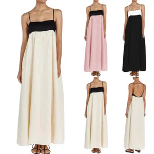 Womens Sleeveless Holiday Maxi Sundress Ladies Strappy Casual Long Sling Dresses - Picture 1 of 12