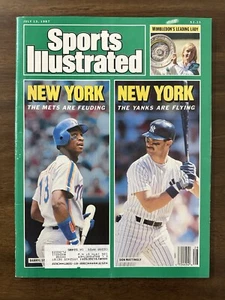 SPORTS ILLUSTRATED - July 13, 1987 DON MATTINGLY Yankees / DARYL STRAWBERRY Mets - Picture 1 of 3
