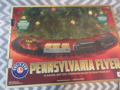 Lionel Pennsylvania Flyer G-Gauge Ready-To-Play Battery-Powered Model Train Set. - Image 1 of 4
