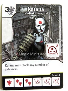 Justice League ~ KATANA Soultaker Sword #123 rare Dice Masters DC card  - Picture 1 of 1