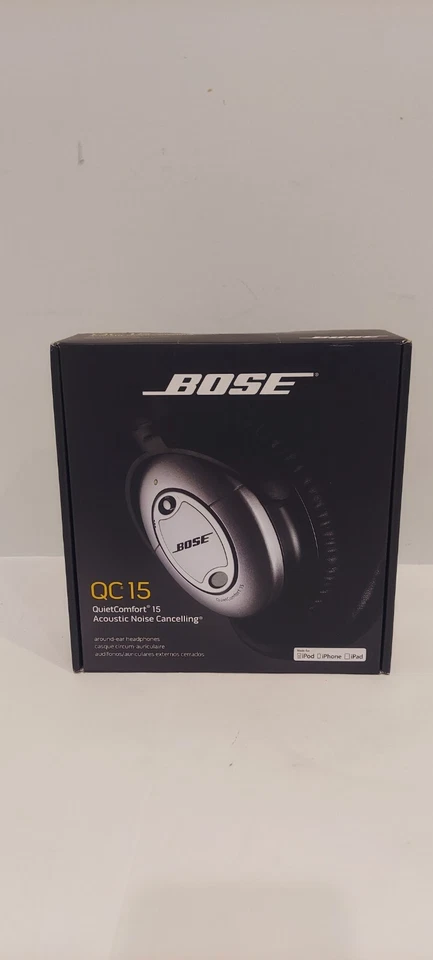Bose QuietComfort 15 Acoustic Noise Cancelling Over Ear Headphones QC15 wit Case - Image 1 of 4