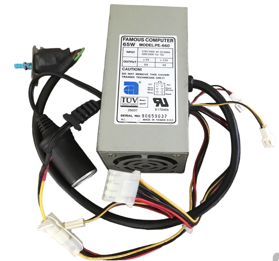 Famous Computer 65 Watt PE-660 Power Supply  H - Image 1 of 1