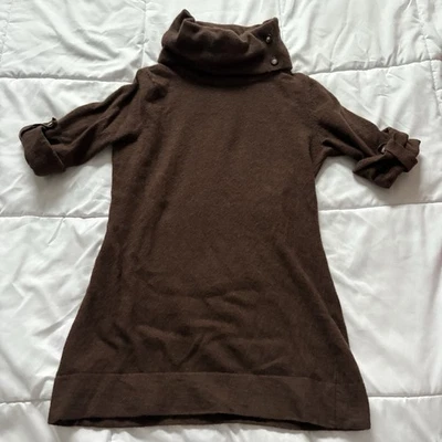 Vintage 80s 90s Womens Size Medium Brown Wool Knit Sweater Holiday Fall Autumn - Image 1 of 4