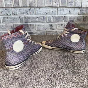 Missoni Converse Sneakers Chuck Tylor Purple Sparkling High-Top Women’s Size 6 - Picture 1 of 9