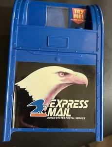Vintage US Post Office Blue Mail Box Musical Coin Bank Funrise USPS 1996 - Picture 1 of 13