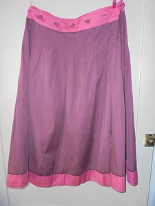 WHISTLES - SKIRT - SIZE 10 - WAIST 29 INCHES - WRAP ROUND - BURGUNDY/PINK - Picture 1 of 6