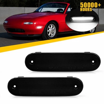 Para Mazda MX-5 Miata 1990-2005 EE. UU. 2 piezas lente marcador lateral señal luz de giro Foto 1 de 4