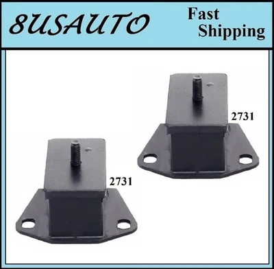 2 PCS FRONT LEFT & RIGHT MOTOR MOUNT FIT DODGE CHALLENGER, D50, RAIDER, RAM 50 - Image 1 of 3