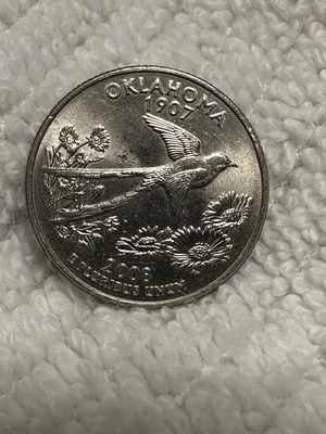 Rare 2008 D Oklahoma State Quarter Coin - Image 1 of 4