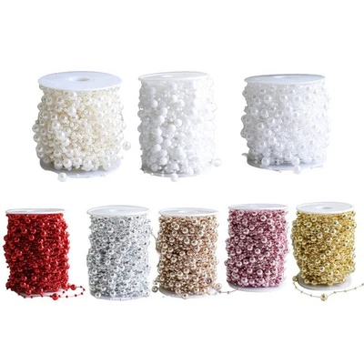 10m schimmernde Perlen Girlande für Weihnachtsbäume und festliche Anlässe - Bild 1 von 4