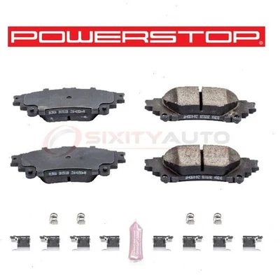 PowerStop Rear Disc Brake Pad & Hardware Kit for 2014-2017 Lexus IS350 3.5L qy - Imagem 1 de 4