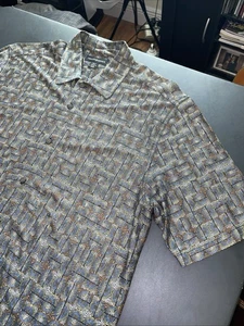 Jhane Barnes Med multicolore bottoni seta arte astratta psichedelica WOW - Foto 1 di 15