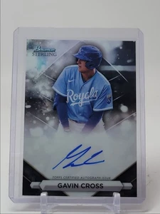 GAVIN CROSS 2023 BOWMAN STERLING PROSPECT AUTOGRAPH KC ROYALS AUTO Q5451 - Picture 1 of 2