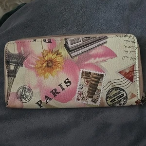 Portafoglio donna stile Parigi con zip intorno. Z - Foto 1 di 5