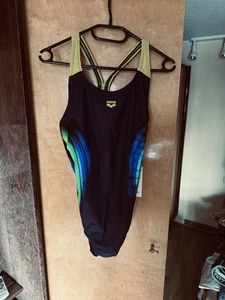 arena Breath Badeanzug Schwimmanzug V Back chlorbeständig schnelltrocknend Damen - Bild 1 von 3