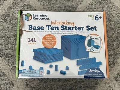 Learning Resources Plastic Base Ten Class Set New With Defects - Image 1 of 4