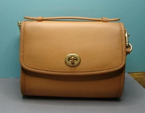 Coach C3486 braun Leder Top Griff KIP Crossbody Drehverschluss Tasche Handtasche EUC - Bild 1 von 8