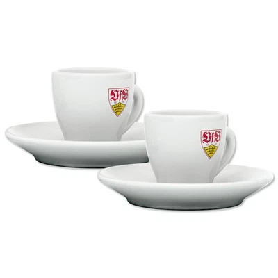 TRADE CON VfB Stuttgart Espresso-Tassen 2er Set offizieller Fan Artikel