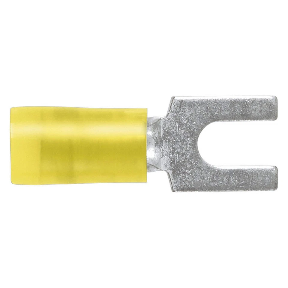 PANDUIT PN10-10F-L Fork Terminal,Tin,Copper,Yellow,PK50 39AZ45 - Image 1 of 1