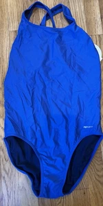 Nuevo traje de baño deportivo mediano de una pieza azul Pool Vibes para mujer - Imagen 1 de 2