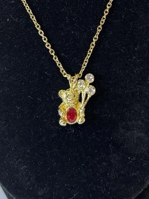 Oso de peluche con globos de diamantes de imitación transparentes. Gema de cumpleaños de enero. D. M. 099 Foto 1 de 3