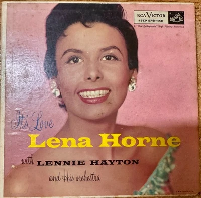 Lena Horne w/ Lennie Hayton – It's Love 2x 7" 45 EP w/ PS   rare - Image 1 of 4
