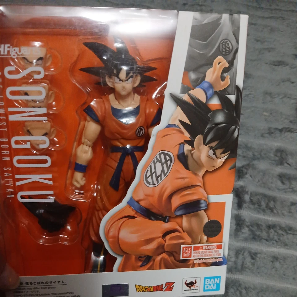 Figura Dragon Ball Z SH Figuarts Son Goku Lowest Born Saiyan Bandai NUEVA Foto 1 de 3