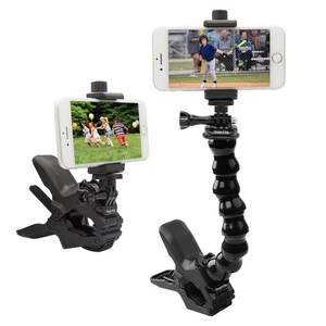 Phone Holder Desk Gooseneck Mount, Cell Phone Clamp Clip for Pole, Mount Stan... - Picture 1 of 9