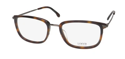 NUEVO MARCO DE GAFAS LOZZA VL2307 RECTANGULAR TORTUGA PARA HOMBRE PLÁSTICO BORDE COMPLETO 568Y Foto 1 de 4