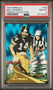 1994 PINNACLE TROPHY COLLECTION #106 NEIL O'DONNELL PSA 8 NM-MINT STEELERS - Picture 1 of 2