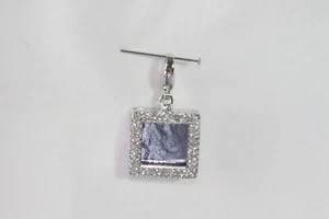 Pendant (new) SILVER SQUARE LOCKET - Picture 1 of 2