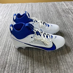 Nike Vapor Edge Pro 360 2 Mens 12 White Royal Blue Football Cleats FN7759-107 - Picture 1 of 8