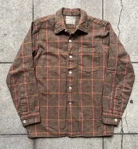 Vintage 1960’s Lochlana Tweed Long Sleeve Flannel Shirt Vtg Wool Switzerland - Picture 1 of 5