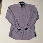 Maceoo Shirt Adult Small (S) Purple Blue Pink Button Up Long Sleeve Luxury Men's