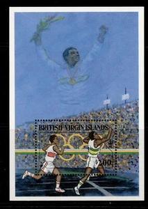 BRITISH VIRGIN ISLANDS QEII SG MS683, 1988 olympic games mini sheet NH MINT - Picture 1 of 1