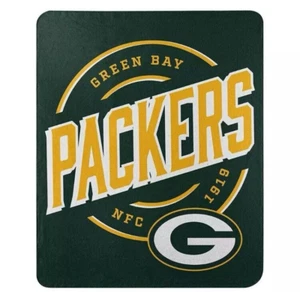 NFL Fleece Throw Green Bay Packers Blanket 50" x 60" New in Bag - Picture 1 of 10