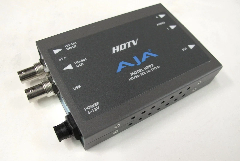  AJA HDP2  HD/SD-SDI to DVI-D Mini-Converter - Image 1 of 4