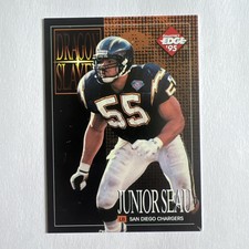1995 Collector's Edge Excalibur Dragon Slayer JUNIOR SEAU San Diego Chargers NM