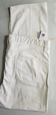Jean de mezclilla BANANA REPUBLIC BR ajustado recto 100 % algodón para hombre - 38x32 blanco 94737 Foto 1 de 4